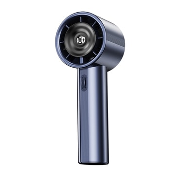 remium prijenosni ventilator Techsuit "Handheld Mini Fan" s LED zaslonom i prilagodljivom brzinom vjetra - plavi