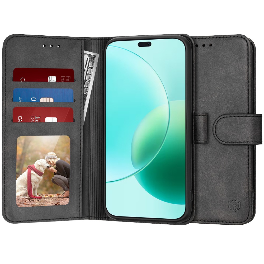 Torbica Techsuit "Diary Book" za Honor 400 Lite - crna