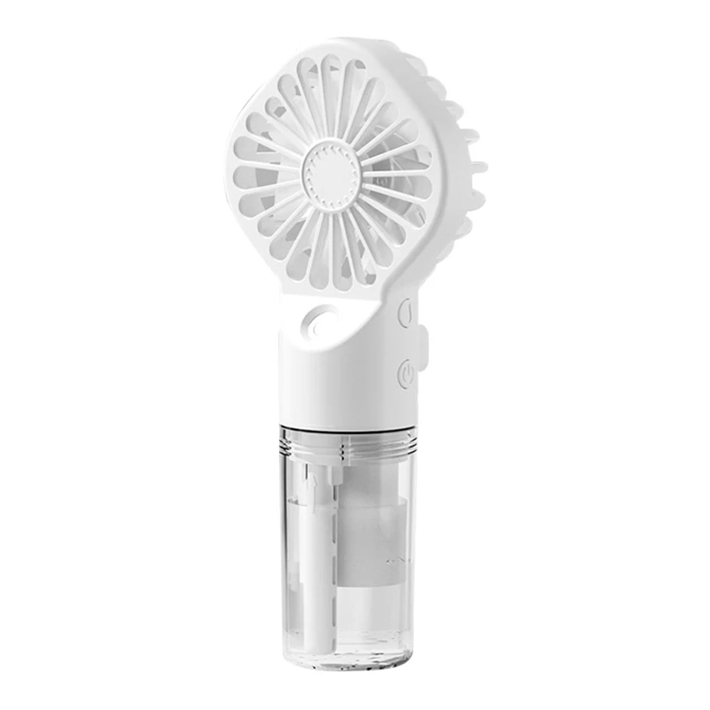 Premium prijenosni ventilator Techsuit "Humid" s ugrađenim raspršivačem i četiri brzine - white