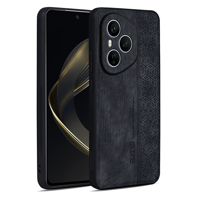 Premium maska Cube Leather za Honor 400 sa ugrađenom zaštitom za stražnju kameru - graphite black