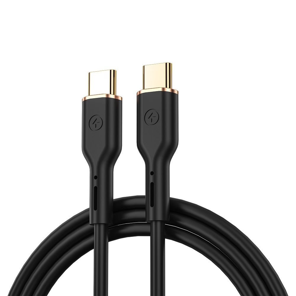 USB-C u USB-C kabel WIWU "YQ02" s punjenjem do 100W i brzim prijenosom podataka - 1.2 m - crni