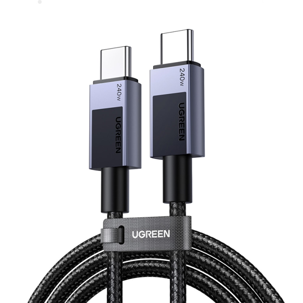USB-C u USB-C kabel Tech-Protect "UltraBoost 10T" s PD 240W i QC 4.0 punjenjem te 480 Mbps prijenosom podataka - 2m - crni