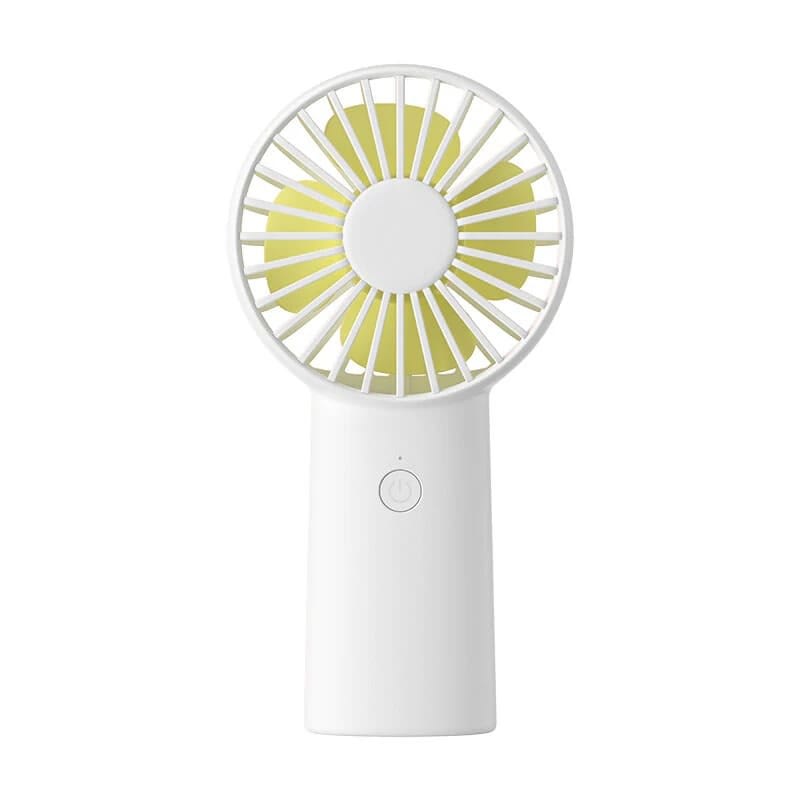 Premium prijenosni mini ventilator JisuLife "Life6" s USB punjenjem i tri brzine - bijeli