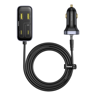 Autopunjač i razdjelnik Baseus "Backseat Pal" 110W za punjenje šest uređaja odjednom Autopunjač i razdjelnik Baseus "Backseat Pal" 110W za punjenje šest uređaja odjednom