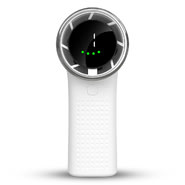 Premium prijenosni ventilator Techsuit "Mini Hand Fan" s LED zaslonom i pet brzina - white