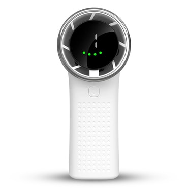 Premium prijenosni ventilator Techsuit "Mini Hand Fan" s LED zaslonom i pet brzina - white