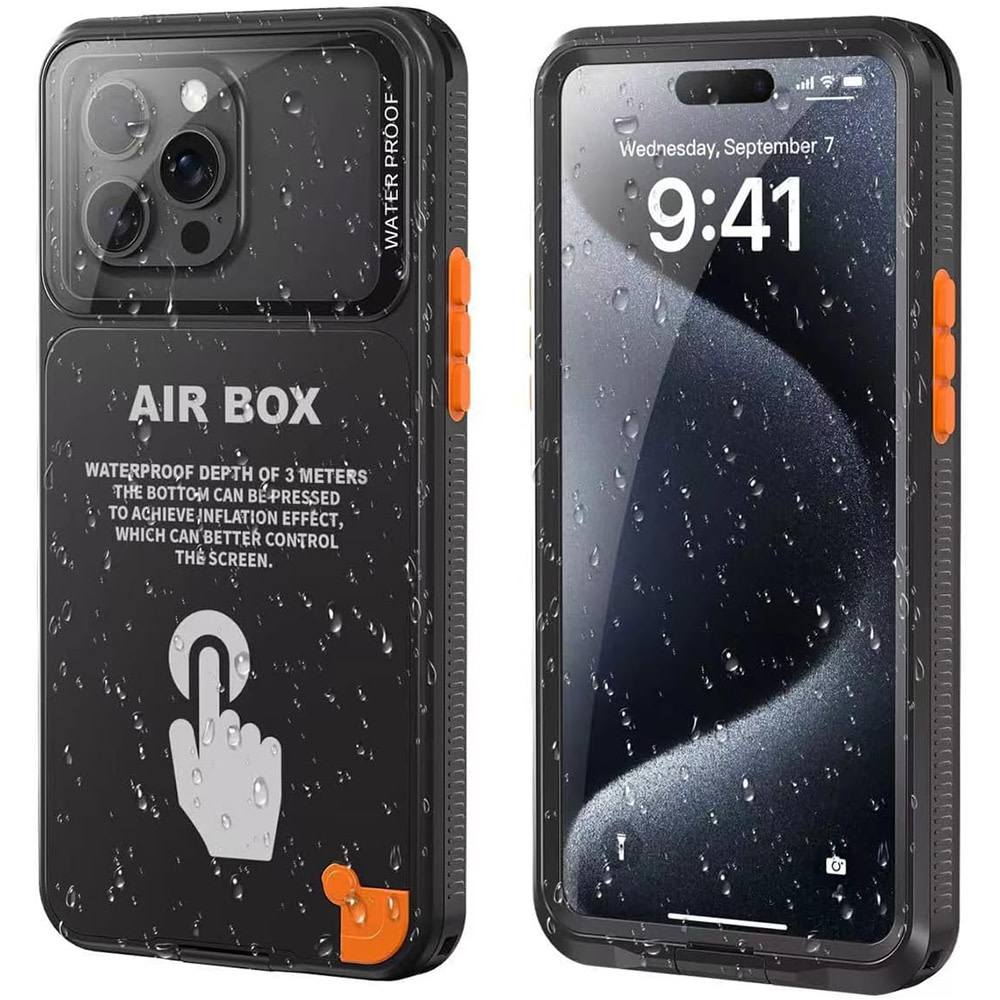 Vodootporna maska Shellbox "AirBox" sa standardom IP68 za spuštanja do 2m dubine - 6.1 - crna