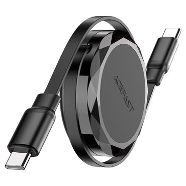 Retrakcijski USB-C kabel Acefast C13-03 s 60W punjenjem - 0.8m - crni Retrakcijski USB-C kabel Acefast C13-03 s 60W punjenjem - 0.8m - crni
