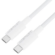 Pleteni 60W USB-C kabel Acefast C18-03 za brzo punjenje - 1.2 m - bijeli