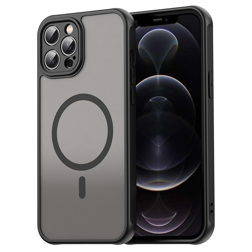 Hibridna maska "HaloFrost II MagSafe" za iPhone 12 Pro Max - black