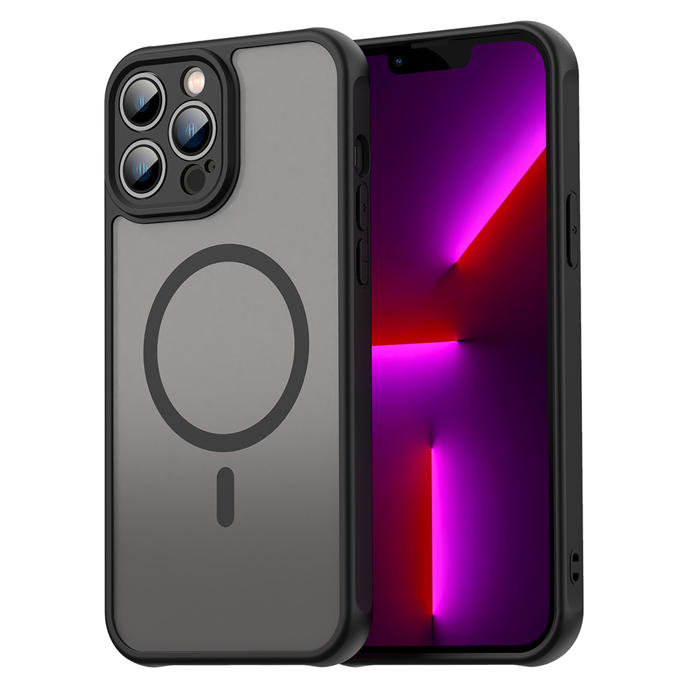 Hibridna maska "HaloFrost II MagSafe" za iPhone 13 Pro Max - black