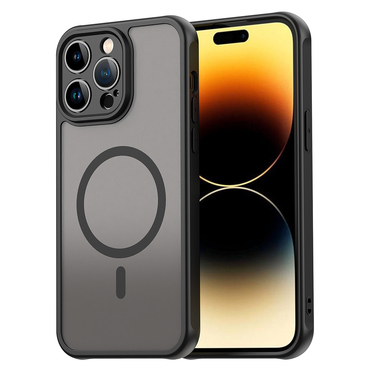 Hibridna maska "HaloFrost II MagSafe" za iPhone 14 Pro Max - black