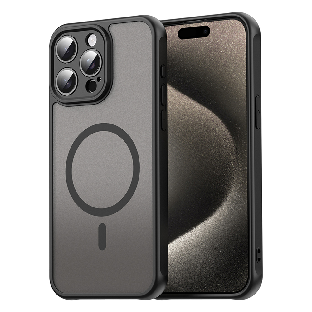 Hibridna maska "HaloFrost II MagSafe" za iPhone 15 Pro Max - black