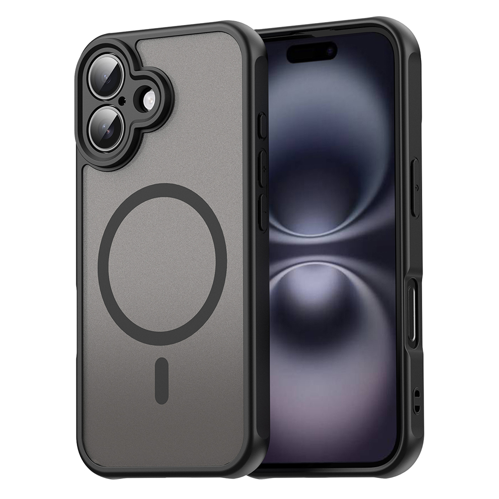 Hibridna maska "HaloFrost II MagSafe" za iPhone 16 Plus - black