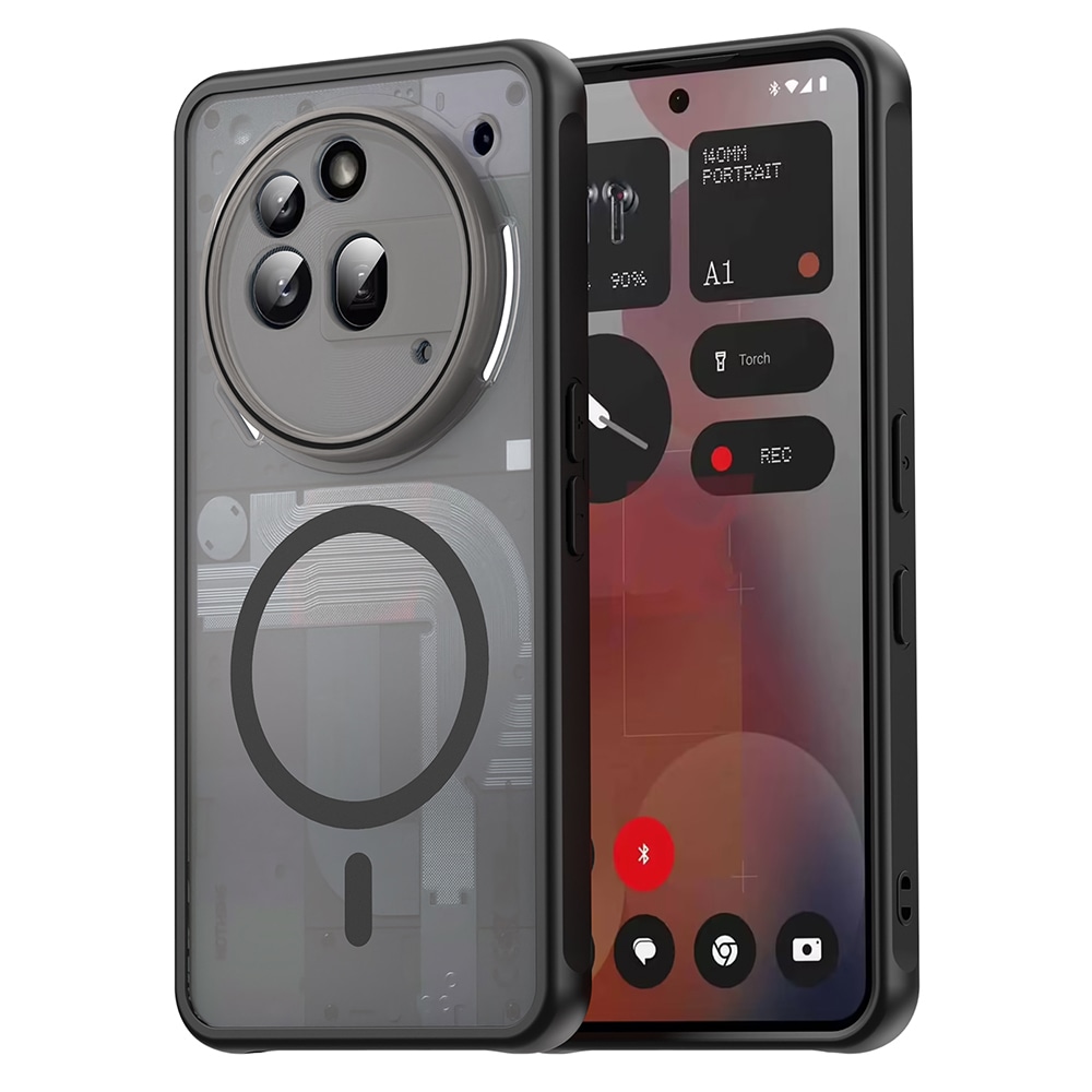 Hibridna maska "HaloFrost II MagSafe" za Nothing Phone (3a) Pro - black