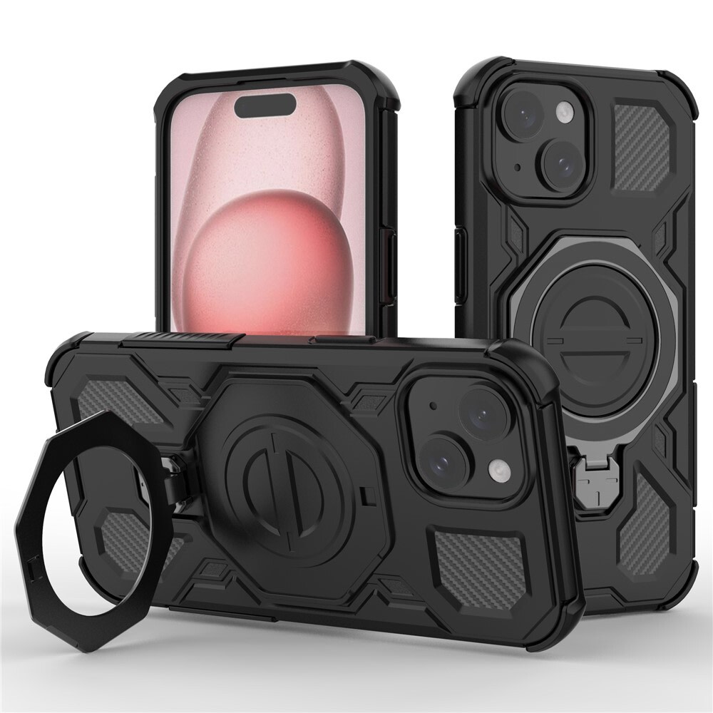 Hibridna maska "Carbon Shield Pro" za iPhone 15 - black