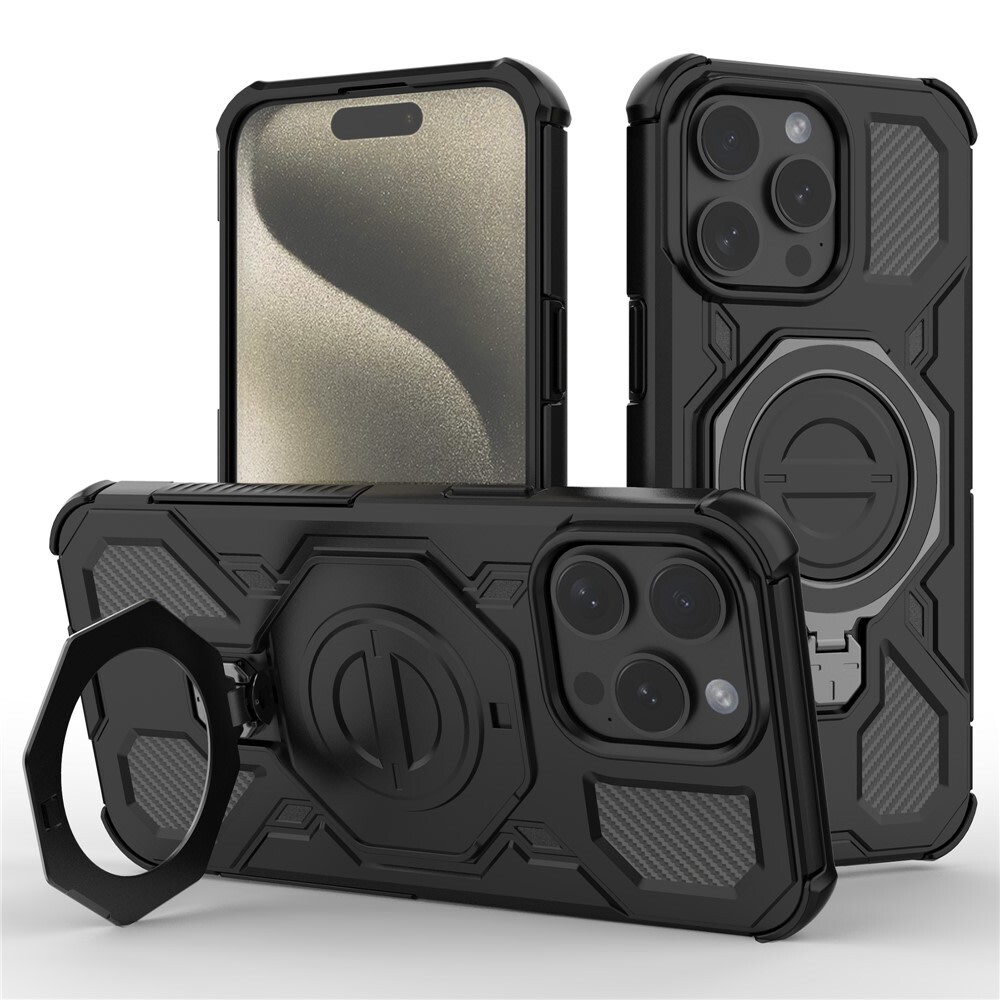 Hibridna maska "Carbon Shield Pro" za iPhone 15 Pro Max - black