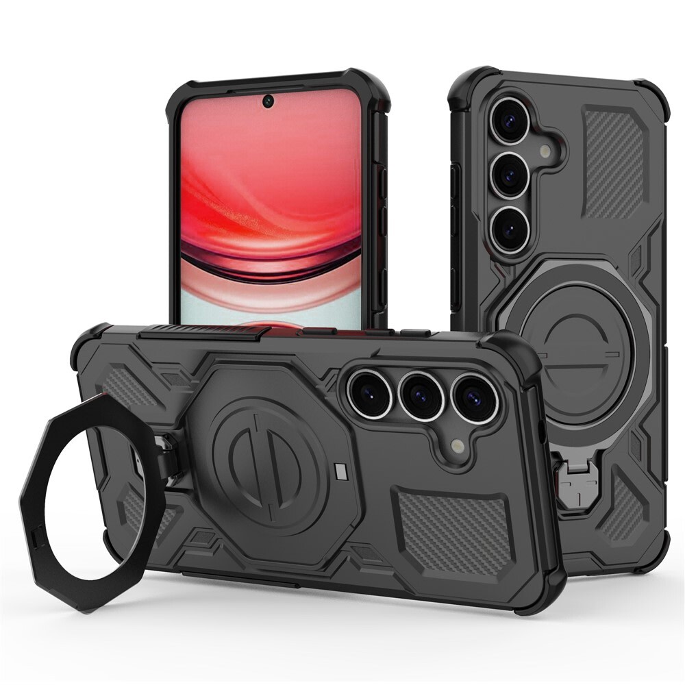 Hibridna maska "Carbon Shield Pro" za Samsung Galaxy S25 - black