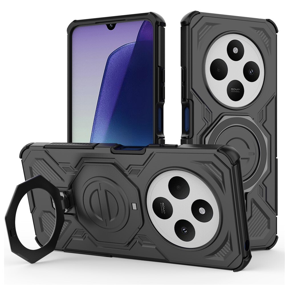 Hibridna maska "Carbon Shield Pro" za Xiaomi Redmi 14C / Poco C75 - black