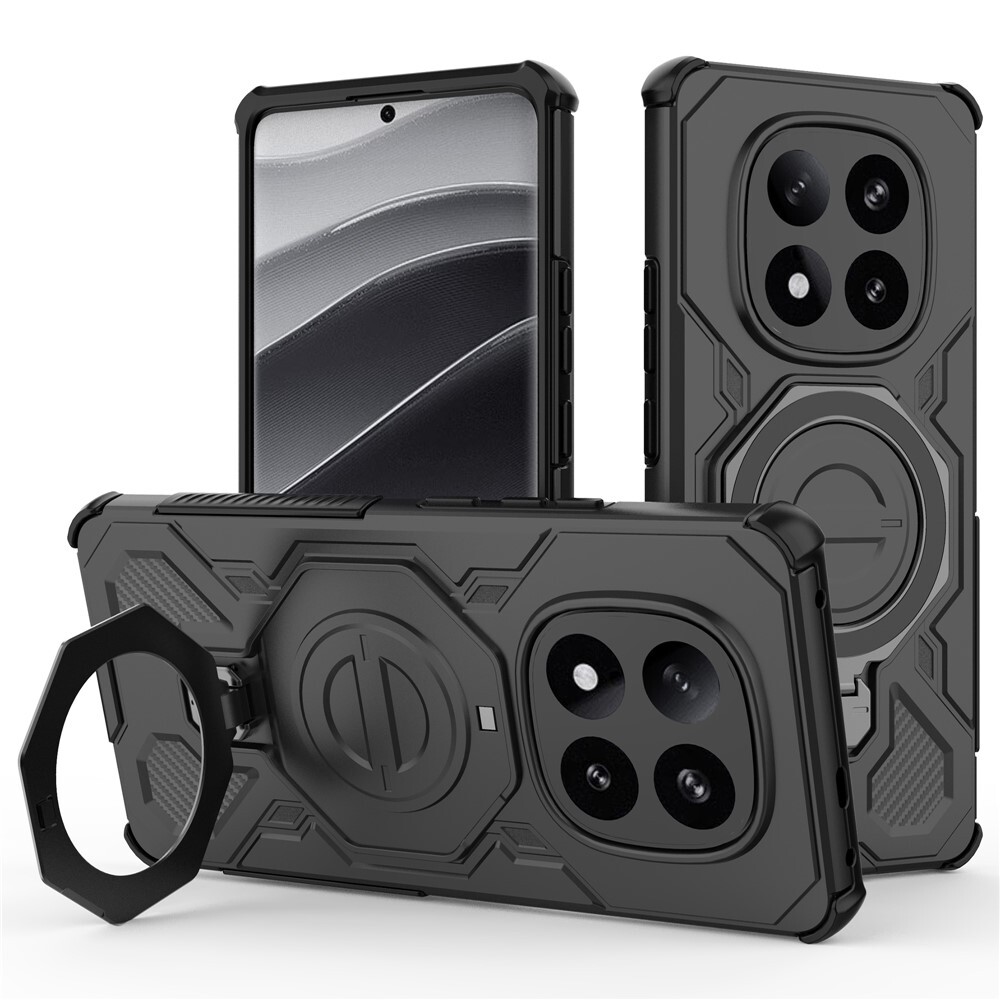 Hibridna maska "Carbon Shield Pro" za Xiaomi Redmi Note 14 Pro 5G / Poco X7 - black