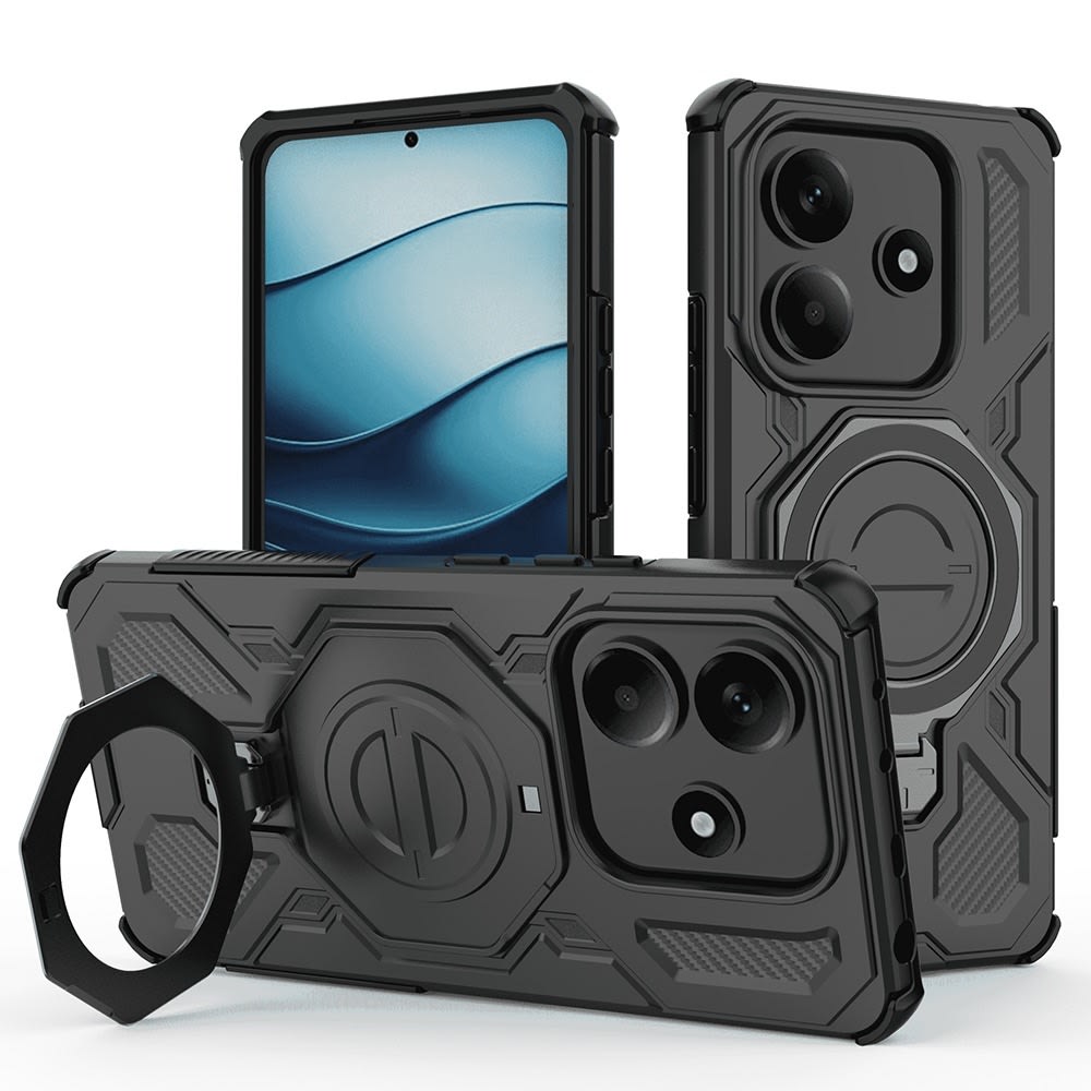Hibridna maska "Carbon Shield Pro" za Xiaomi Redmi Note 14 5G - black