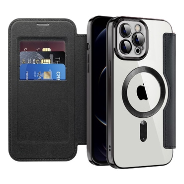 Torbica "SmartMag Book" s MagSafe tehnologijom i RFID novčanikom za iPhone 12 Pro Max - black