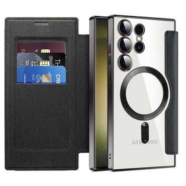 Torbica "SmartMag Book" s MagSafe tehnologijom i RFID novčanikom za Samsung Galaxy S23 Ultra - black