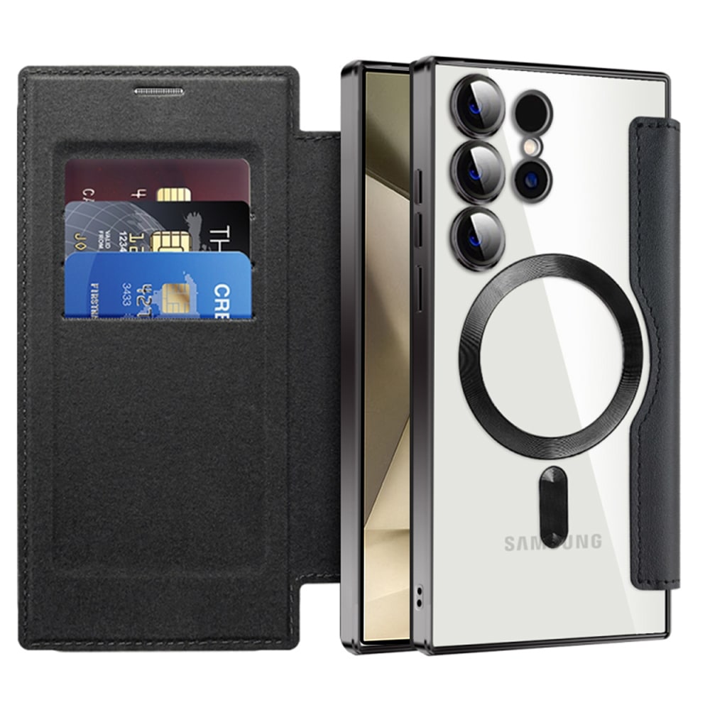 Torbica "SmartMag Book" s MagSafe tehnologijom i RFID novčanikom za Samsung Galaxy S24 Ultra - black