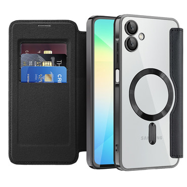 Torbica "SmartMag Book" s MagSafe tehnologijom i RFID novčanikom za Samsung Galaxy A06 - black