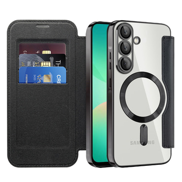 Torbica "SmartMag Book" s MagSafe tehnologijom i RFID novčanikom za Samsung Galaxy A26 - black