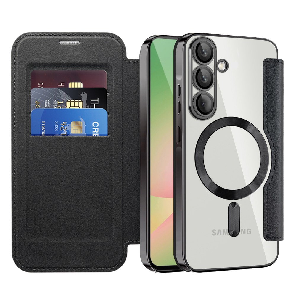 Torbica "SmartMag Book" s MagSafe tehnologijom i RFID novčanikom za Samsung Galaxy A56 - black