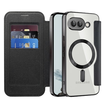 Torbica "SmartMag Book" s MagSafe tehnologijom i RFID novčanikom za Google Pixel 9a - black