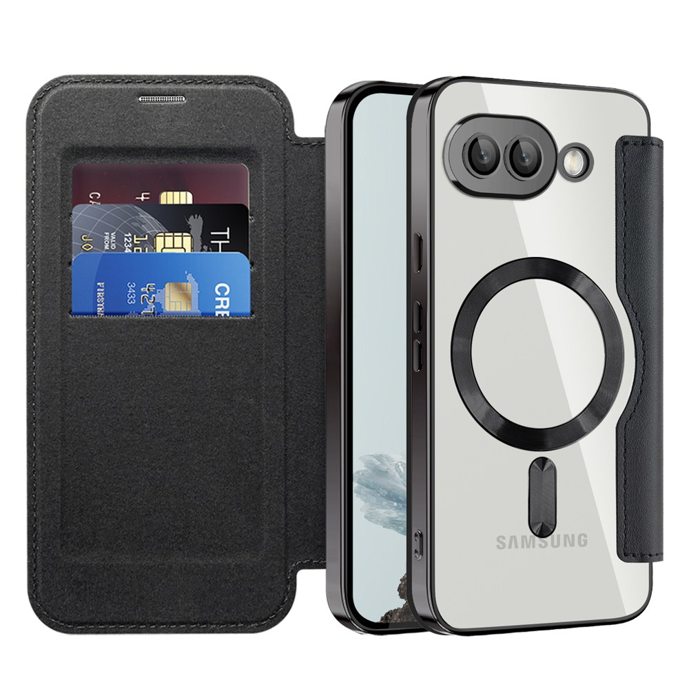 Torbica "SmartMag Book" s MagSafe tehnologijom i RFID novčanikom za Google Pixel 9a - black