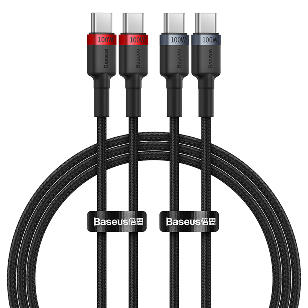 (2-pack) Baseus Cafule USB-C 100W kabel za punjenje i prijenos podataka – 2m