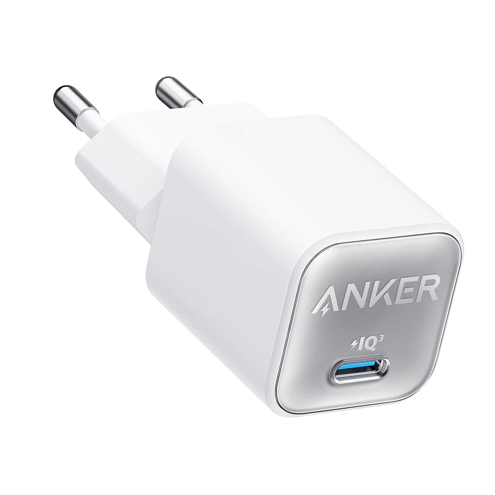 Anker "Nano 3" 30W GaN zidni punjač s USB-C priključkom – bijeli