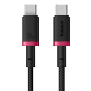 USB-C u USB-C punjački i podatkovni kabel Baseus Dura Series - 100W, 480Mbps - 2 m - crveno/crni