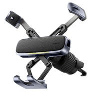 Auto držač Baseus "UltraControl Gravity" s automatskim zatvaranjem i kukom za pričvršćivanje na ventilacijsku rešetku – crni