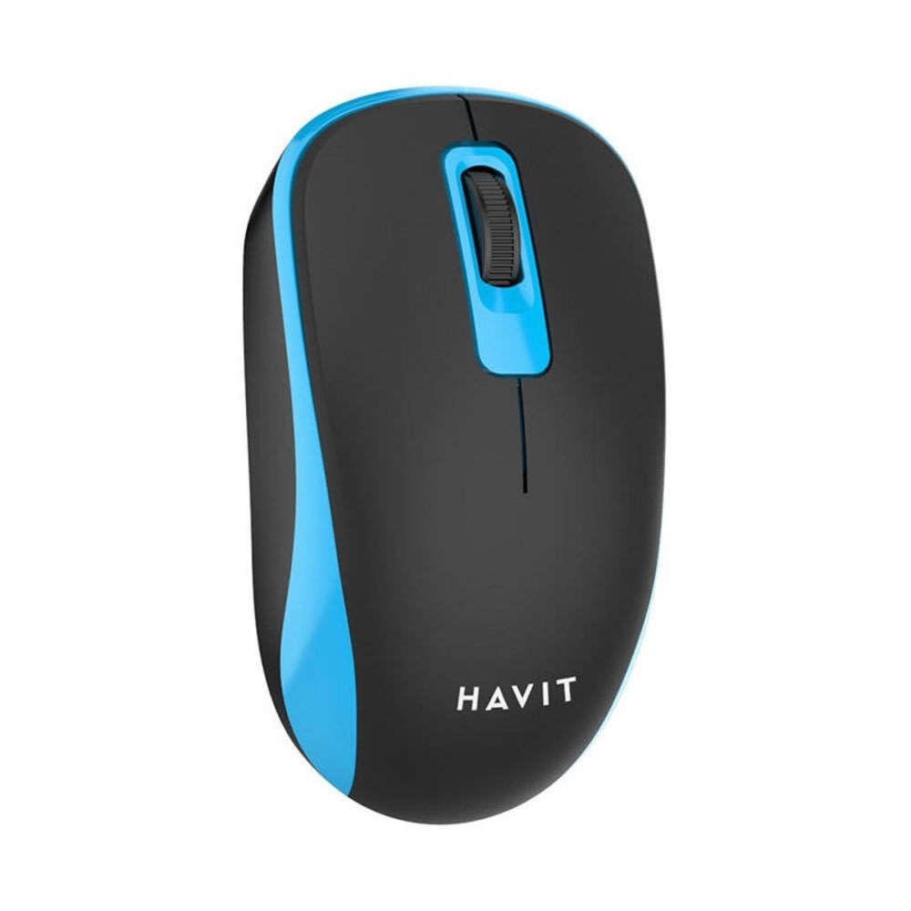 Bežični miš Havit "MS626GT" s 1200 DPI rezolucijom i ergonomskim dizajnom – crno-plava