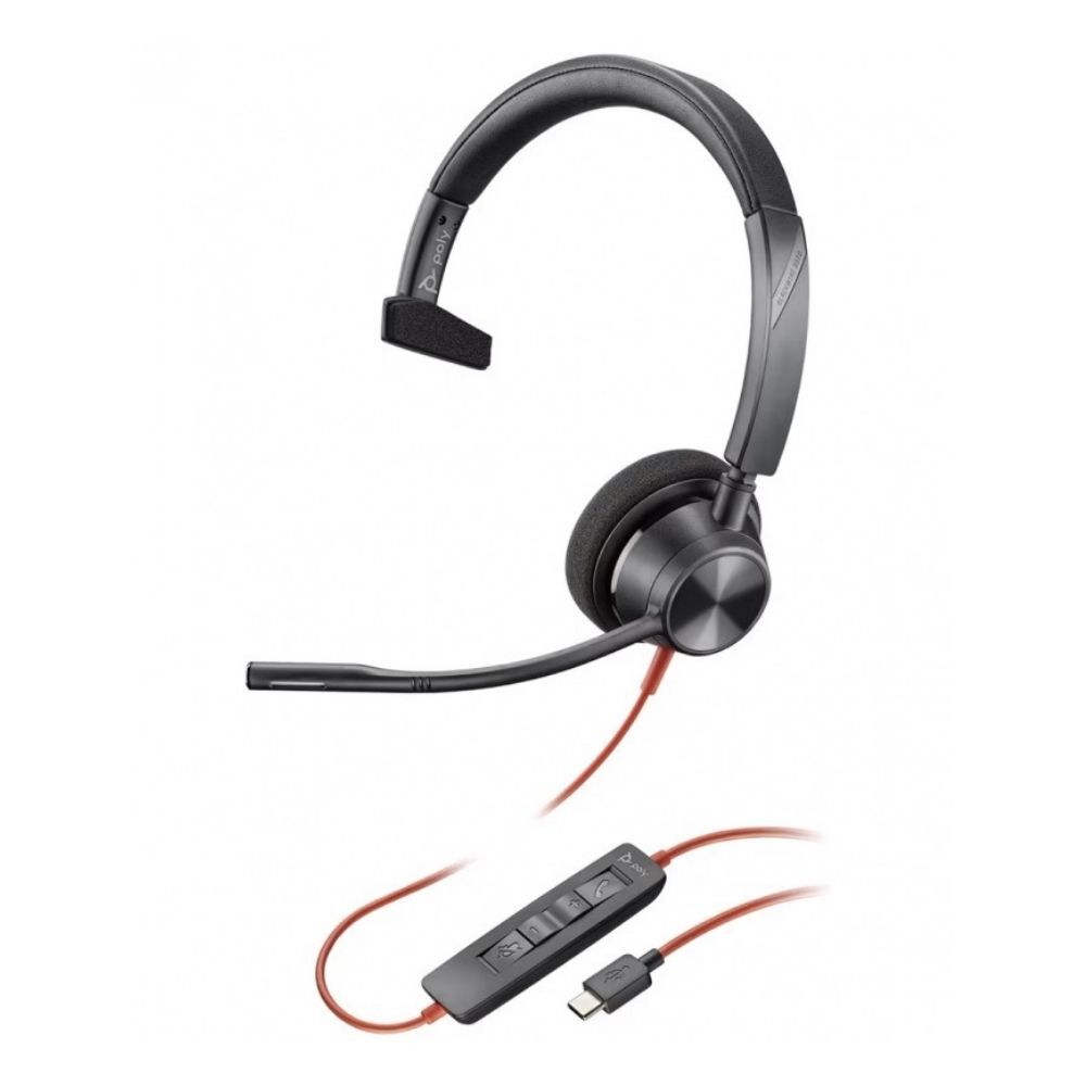 Slušalice za call centar HP Poly "Blackwire C3310" s USB-C vezom i ergonomskim dizajnom – crne