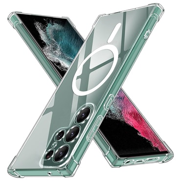 Hibridna maska Techsuit "Shockproof MagSafe" za Samsung Galaxy S22 Ultra - clear