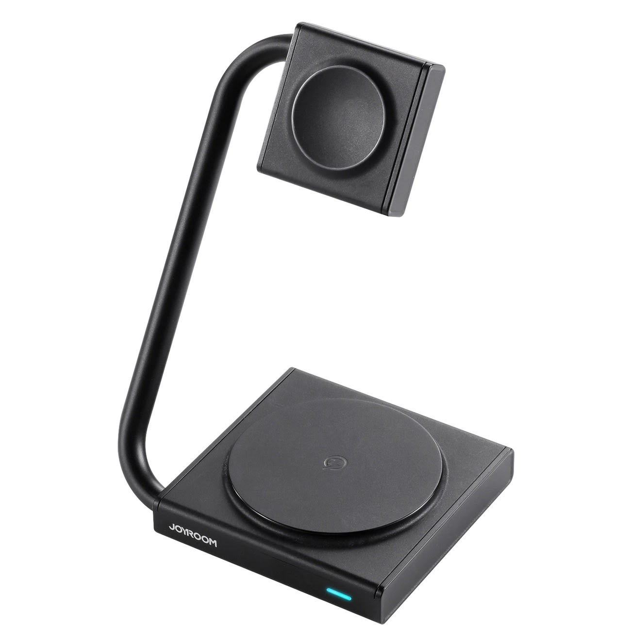 Sklopiva bežična stanica za punjenje Joyroom 2u1 "WQN05" za MagSafe punjenje iPhonea, slušalica i sata – 15W – crna