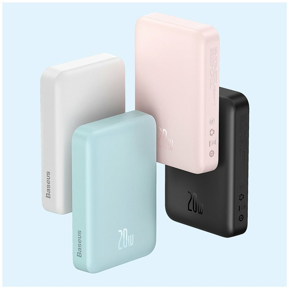 Power bank Baseus "Magnetic Mini" 10000 mAh s MagSafe bežičnim punjenjem 15W i PD 20W s priloženim USB-C na USB-C kabelom