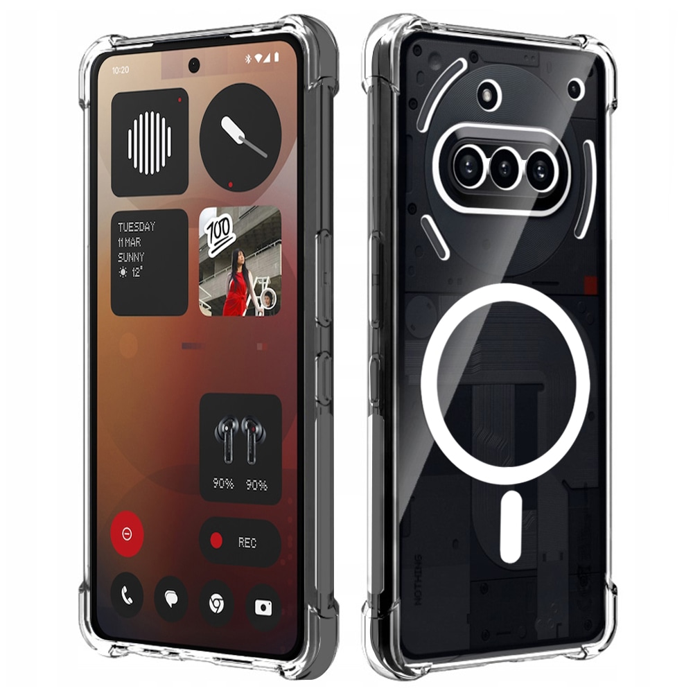 Hibridna maska Techsuit "Shockproof MagSafe" za Nothing Phone (3a) - clear