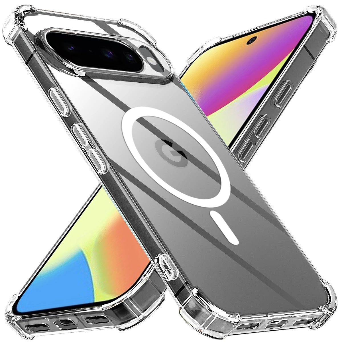 Hibridna maska Techsuit "Shockproof MagSafe" za Google Pixel 10 / 10 Pro - clear