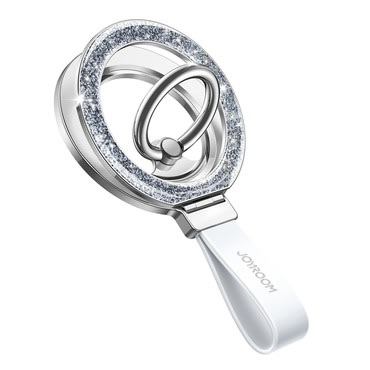 Magnetni držač i stalak za telefon Joyroom "JR-ZS425" s 360° rotacijom, stalkom i priloženim metalnim prstenom - bijeli Magnetni držač i stalak za telefon Joyroom "JR-ZS425" s 360° rotacijom, stalkom i priloženim metalnim prstenom - bijeli