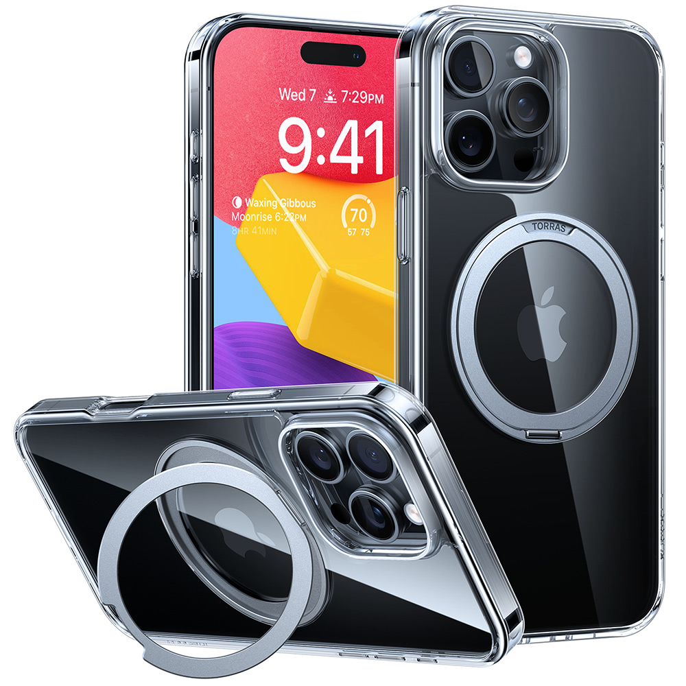 Premium maska Torras "Ostand Pro" za iPhone 16 Pro - clear