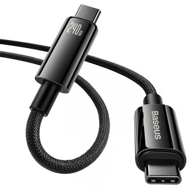 Punjački i podatkovni 240W USB-C kabel Baseus Tungsten Gold – 2m – crni Punjački i podatkovni 240W USB-C kabel Baseus Tungsten Gold – 2m – crni