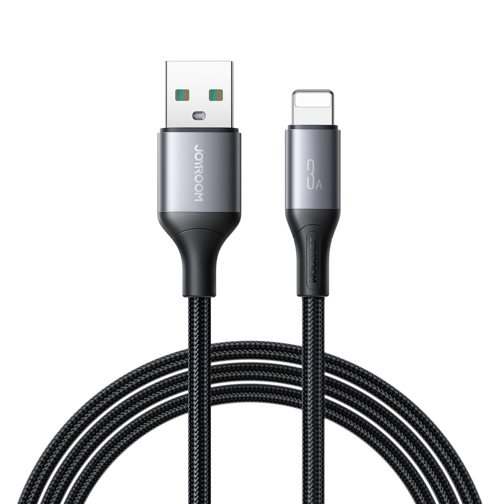 USB u Lightning kabel Joyroom "S-A28" s 3A punjenjem i 480 Mbps prijenosom podataka – 2m – crni