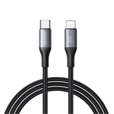 USB u Lightning kabel Joyroom "S-A28" s 30W punjenjem i 480 Mbps prijenosom podataka – 1m – crni