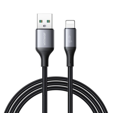 USB u Lightning kabel Joyroom "S-A28" s 3A punjenjem i 480 Mbps prijenosom podataka – 1m – crni